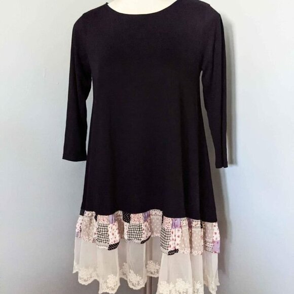 Altar'd State women's boho tunic lace patchwork size XS - Picture 1 of 3